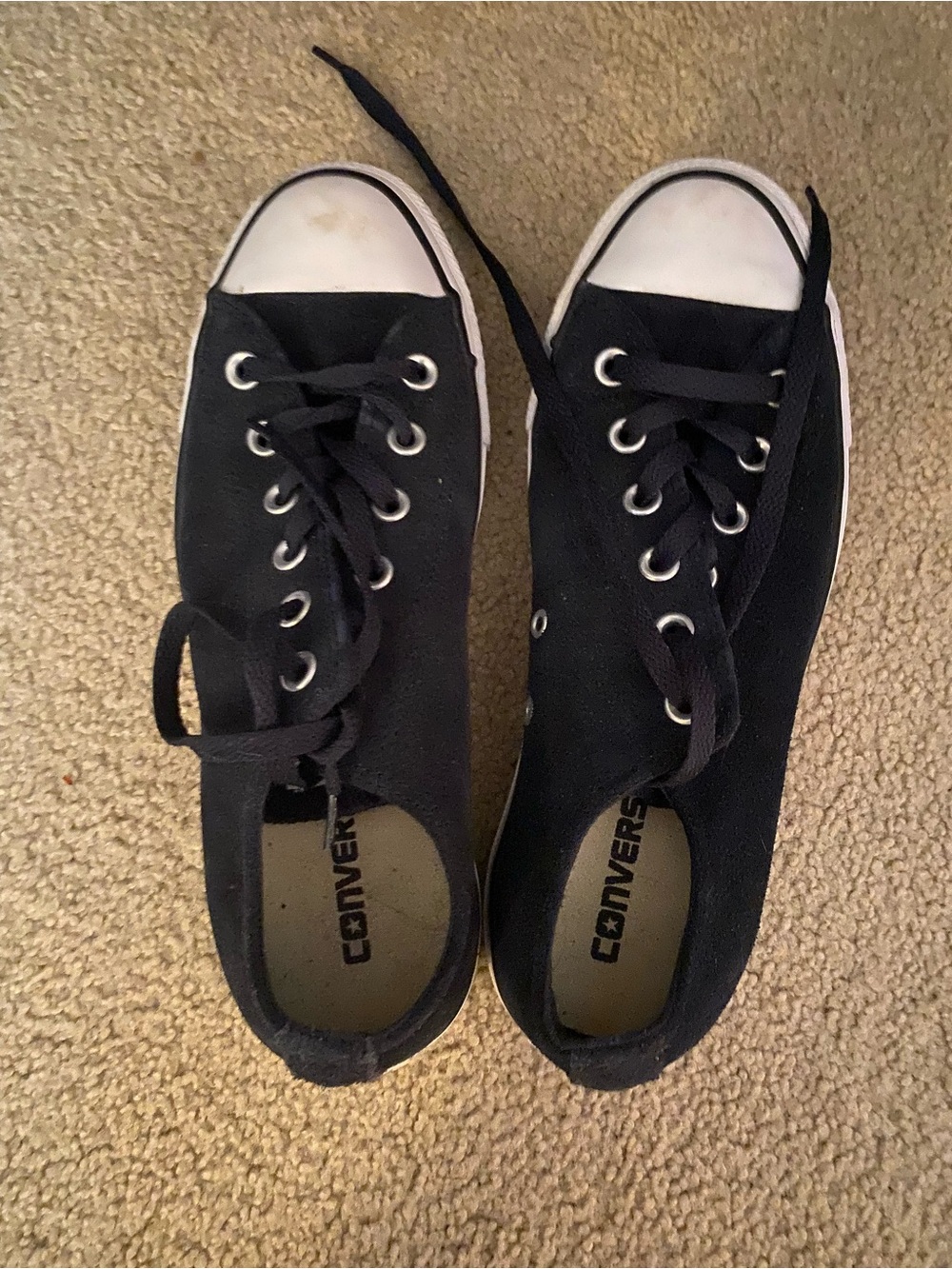Converse Women’s All Stars Navy Suede Tennis Shoes